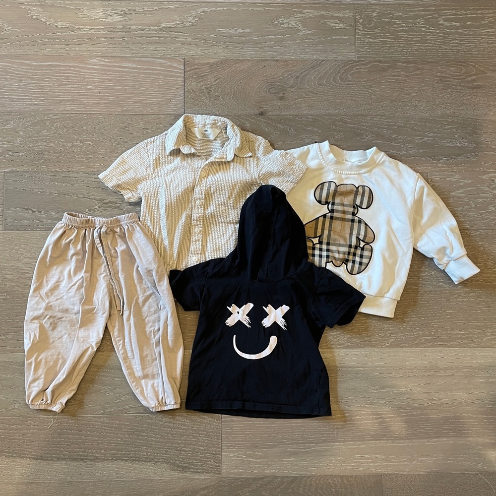Kids' Clothing Bundle with Graphic Tees and Pants